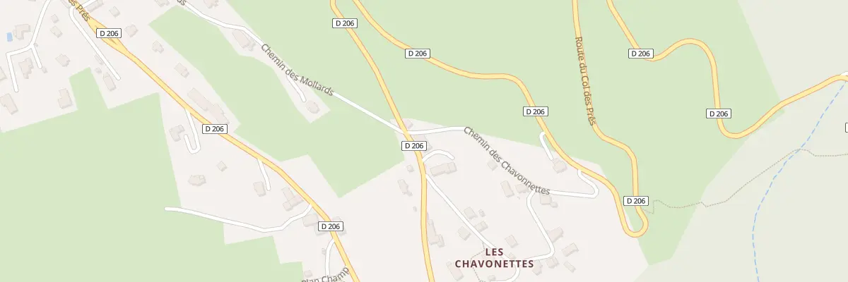 Plan du 5398 Rte du Col des Prés à Thoiry