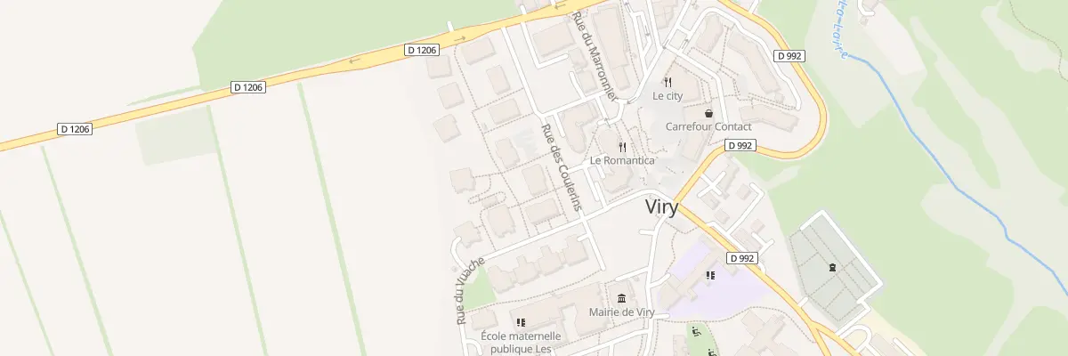 Plan du 100 Rue des Coulerins à Viry