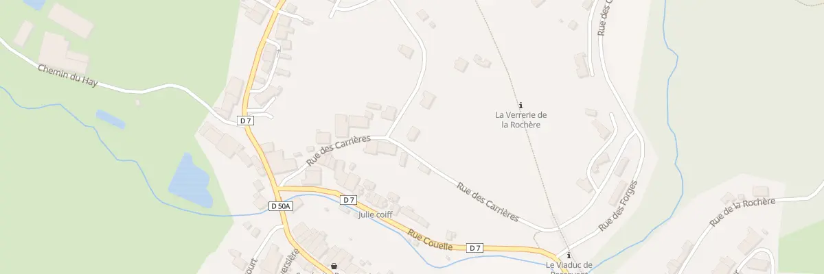 Plan du 7 Rue des Carrières à Passavant-la-Rochère