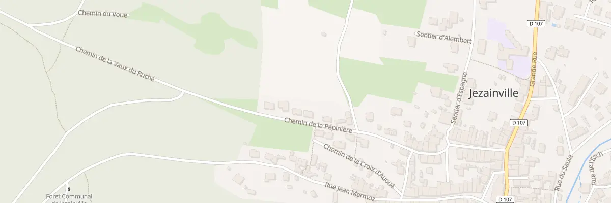 Plan du 26 Che de la Pépinière à Jezainville