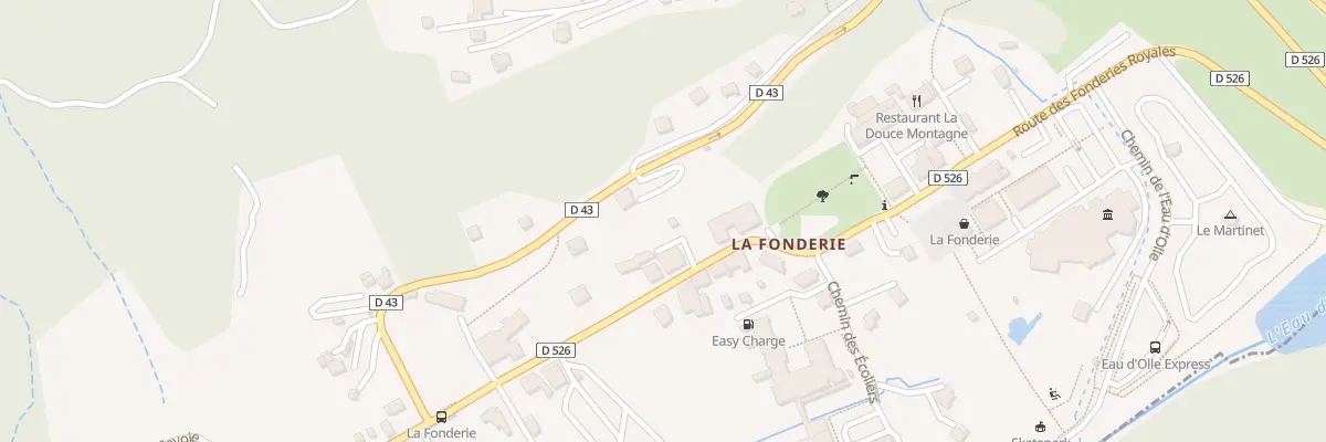 Plan du 230 Rte des Fonderies Royales à Allemond