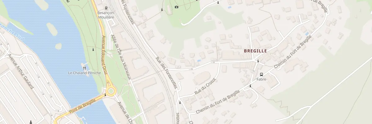 Plan du 1 Rue Fabre à Besançon