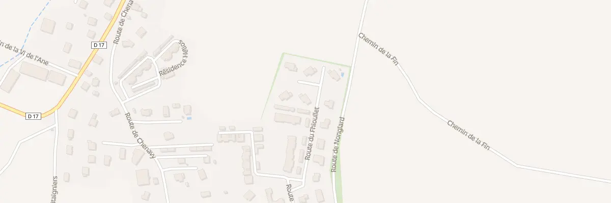 Plan du 277 Rte du Fhioullet à Sillingy