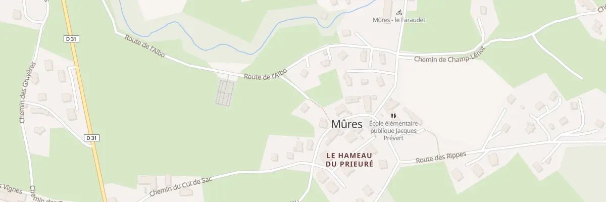 Plan du 56 Che du Cimetière à Mûres