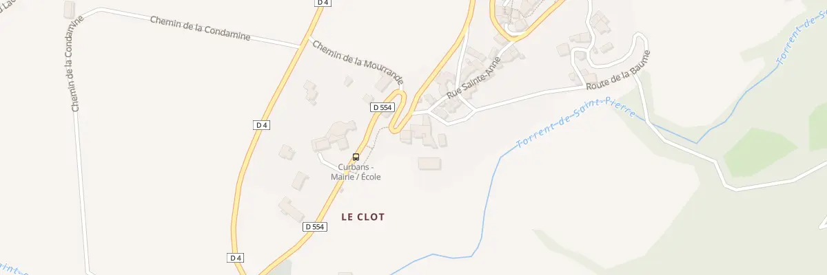 Plan du 10 Rte de la Baume à Curbans