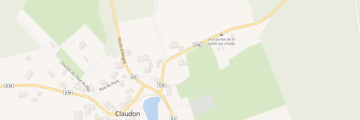Plan du 6 Rte de Droiteval à Claudon