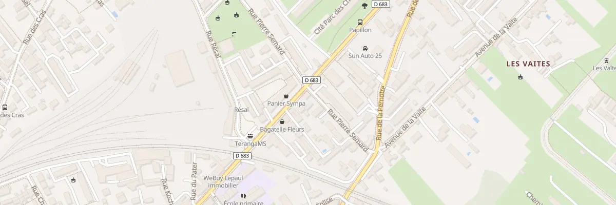 Plan du 100 Rue de Belfort à Besançon