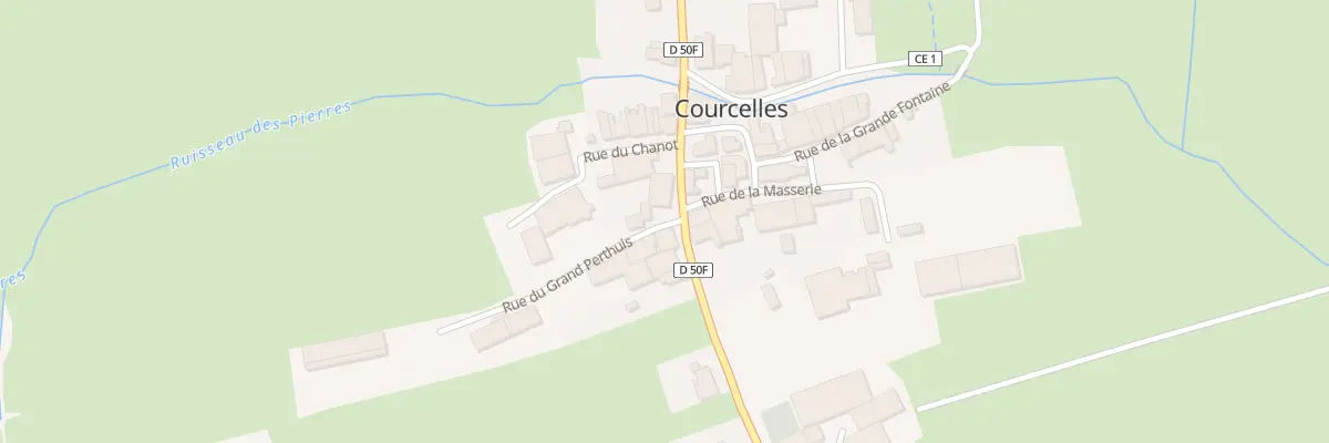 Plan du 1 Rue du Haut de la Maix à Courcelles