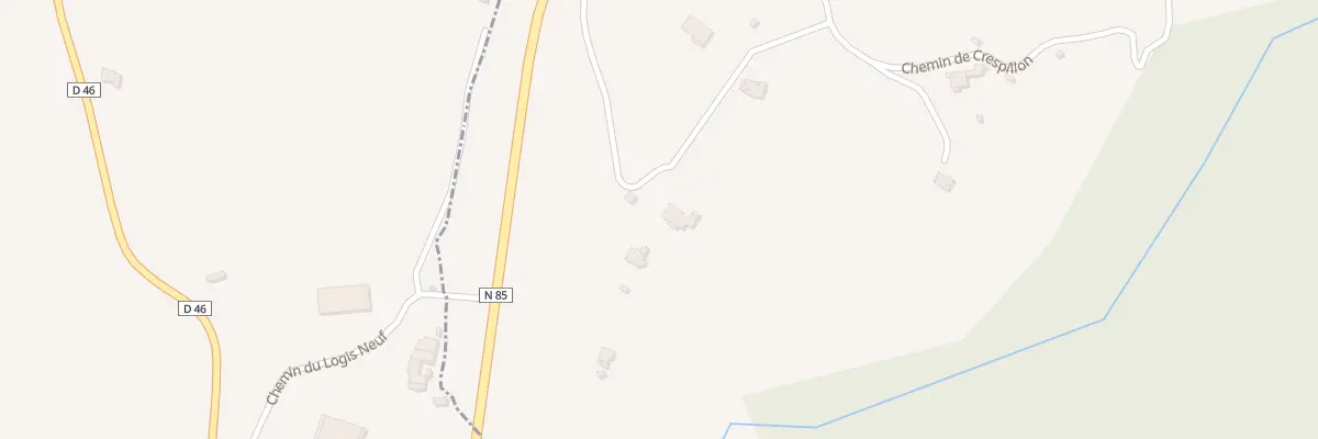 Plan du 240 Che de Crespillon à Châteauvieux