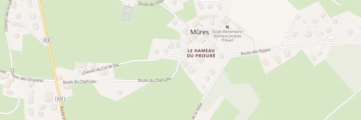 Plan du 181 Rte du Chef Lieu à Mûres