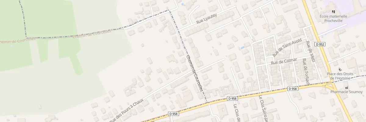 Plan du 115 Rue de Courcelles à Montauville