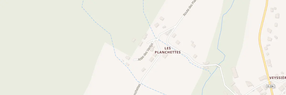 Plan du 750 Rte des Planchettes à Cernex