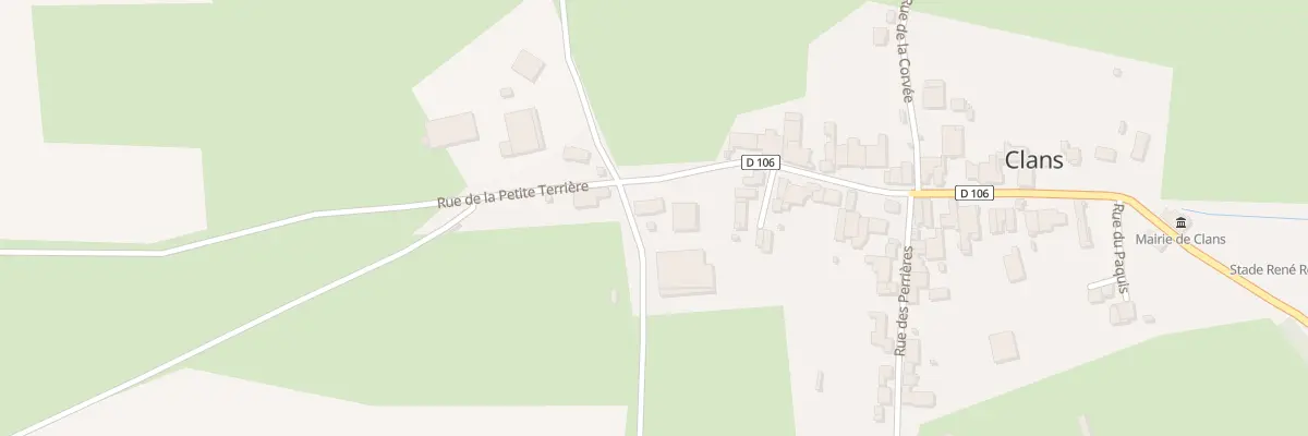 Plan du 31 Rue des Fontaines à Clans