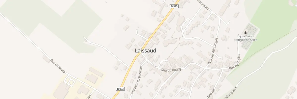 Plan du 418 Rd 923 à Laissaud