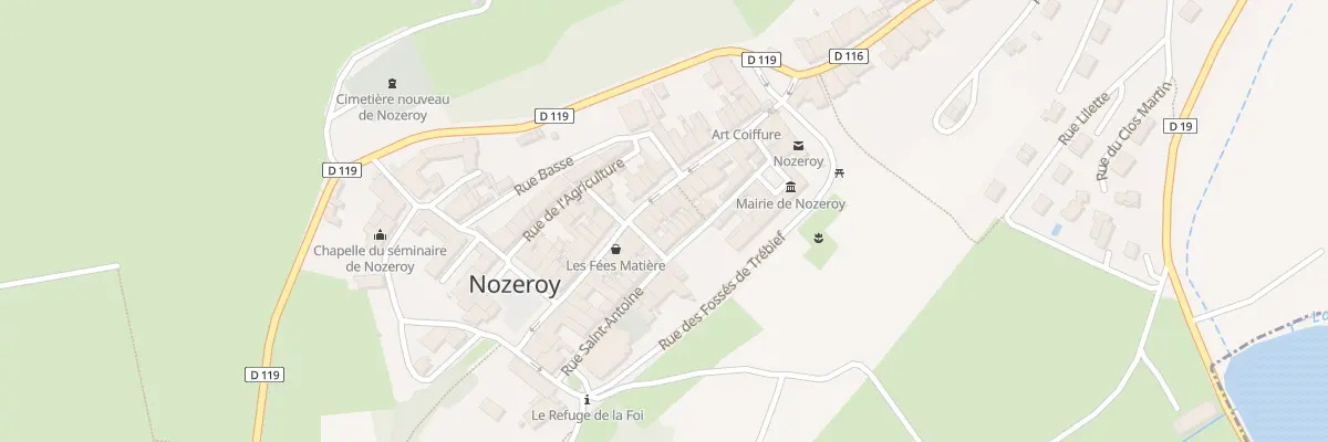 Plan de A la Ville à Nozeroy