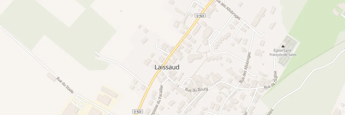 Plan du 432 Rd 923 à Laissaud