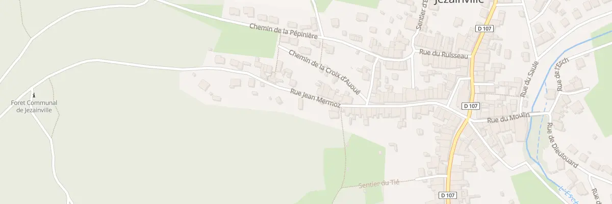 Plan du 9001 Rue Jean Mermoz à Jezainville