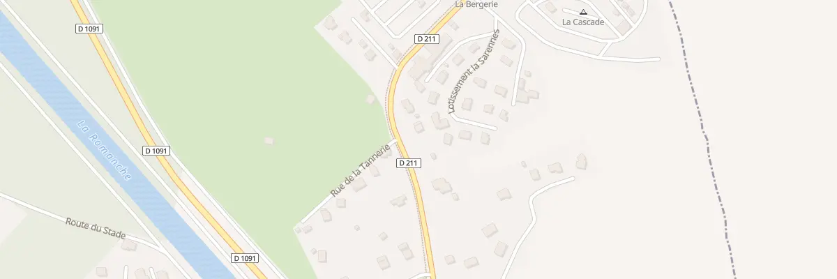 Plan du 262 Rte de l’Alpe d’Huez au Bourg-d’Oisans