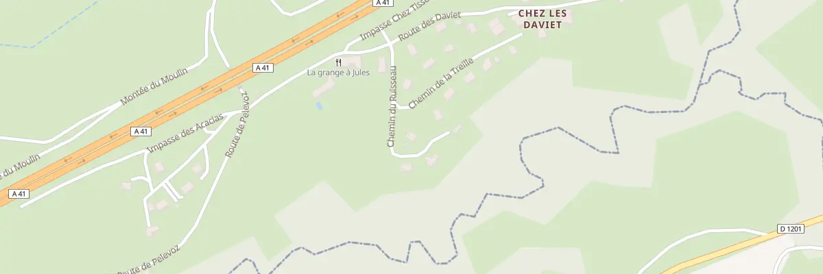 Plan du 91 Che du Ruisseau à Chapeiry