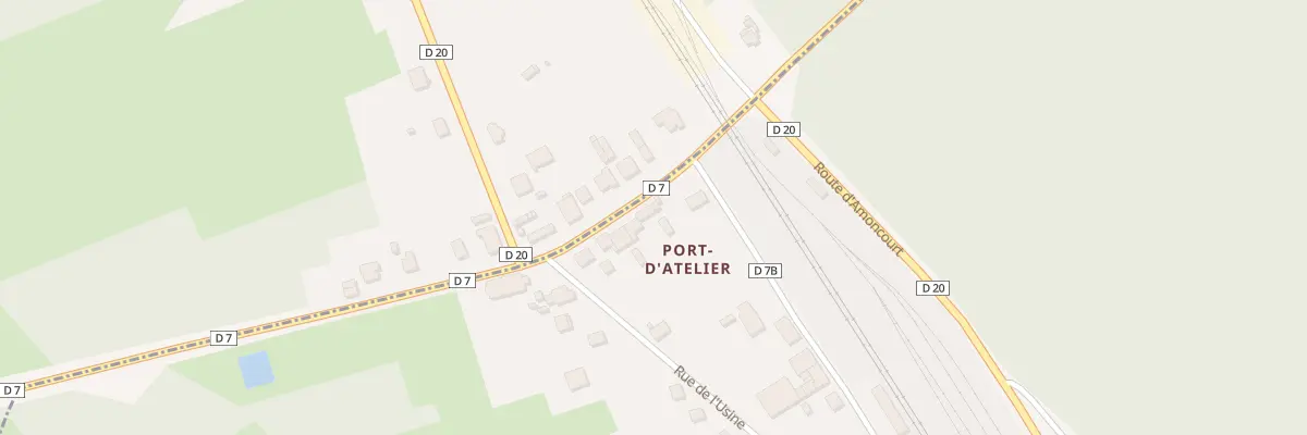 Plan du 1 Rue de la Fontaine Port Atelie à Faverney