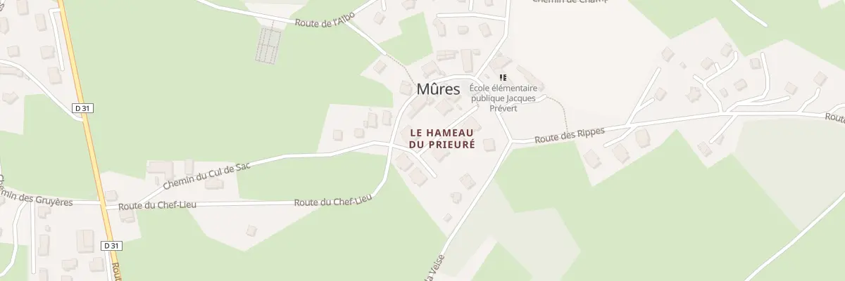 Plan du 183 Rte du Chef Lieu à Mûres