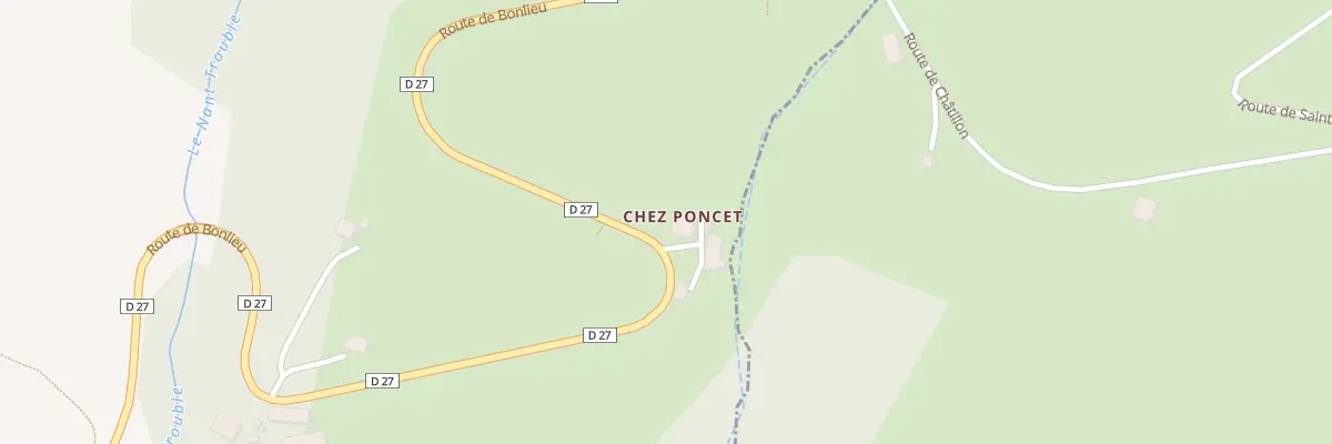 Plan du 1011 Rte de Bonlieu à Cernex