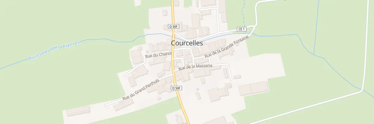 Plan du 2 Rue de la Masserie à Courcelles