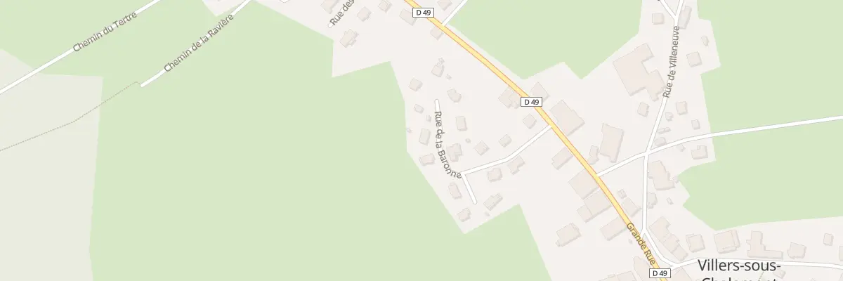 Plan du 13 Rue de la Baronne à Villers-sous-Chalamont