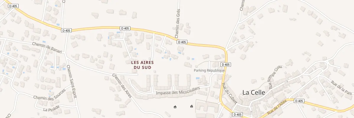 Plan du 1846 Les Aires à La Celle