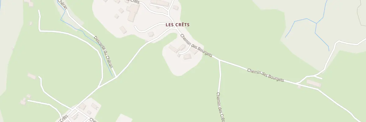 Plan du 62 Che des Bourgets à Cusy