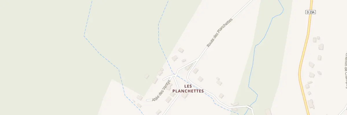 Plan du 720 Rte des Planchettes à Cernex