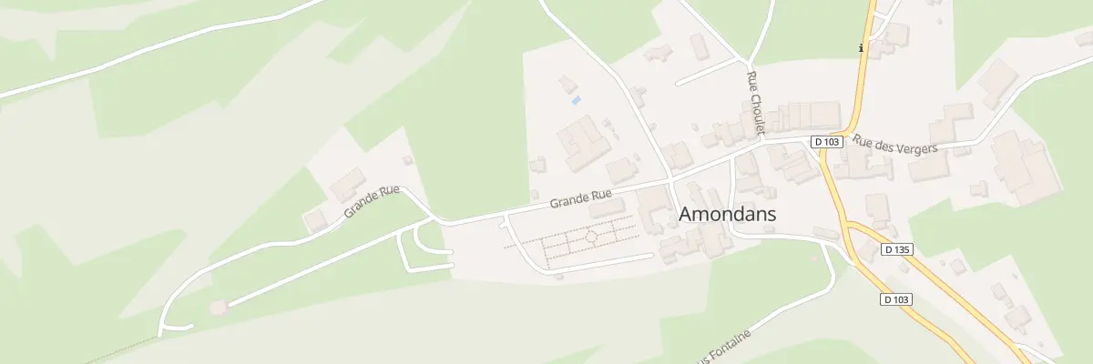 Plan du 20 Gr Grande Rue à Amondans