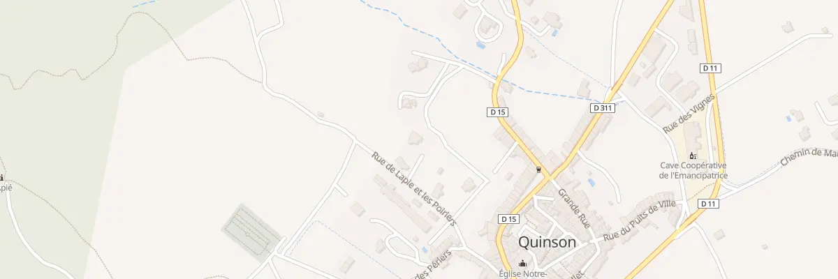 Plan du 394 Lapie et Les Poiriers à Quinson