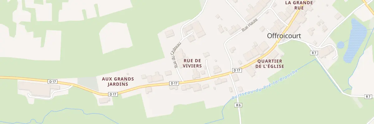 Plan du 12 Rue du Château à Offroicourt