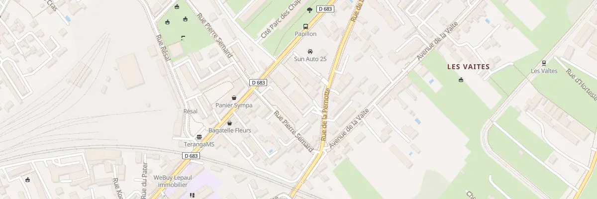 Plan du 102A Rue de Belfort à Besançon
