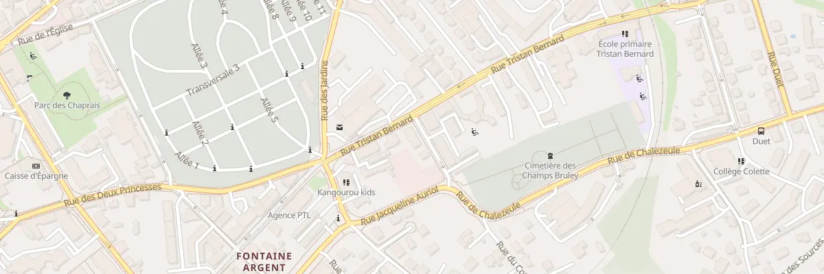 Plan du 2 Rue de Chalezeule à Besançon