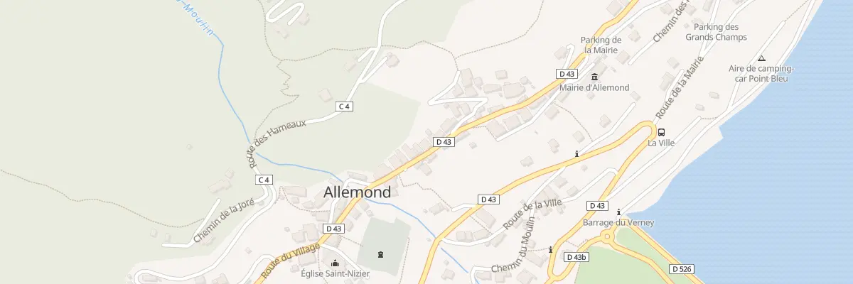 Plan du 205 Rte du Village à Allemond