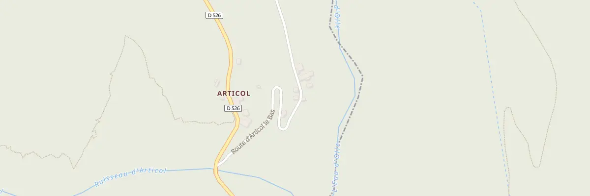 Plan du 320 Rte d’Articol le Bas à Allemond