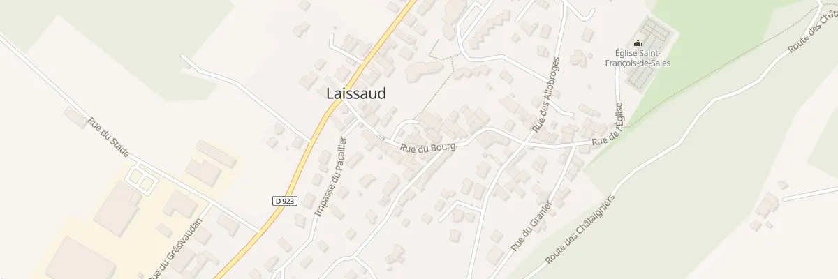 Plan du 107 Rue du bourg à Laissaud