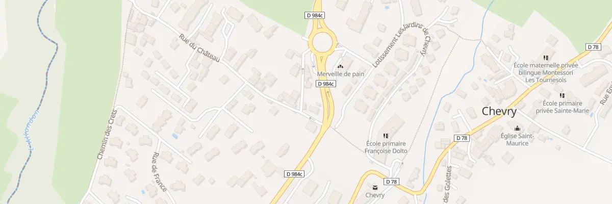 Plan du 22 Rte de la Pralay à Chevry
