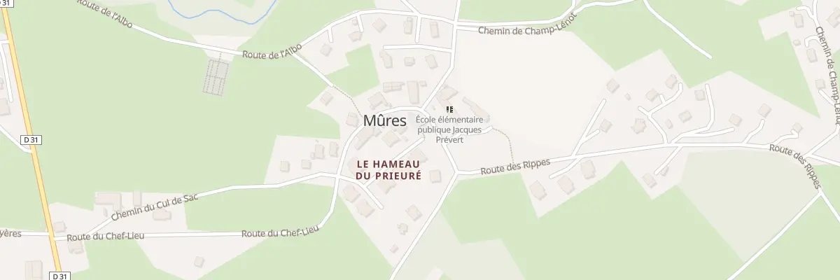 Plan du 177 Rte du Chef Lieu à Mûres