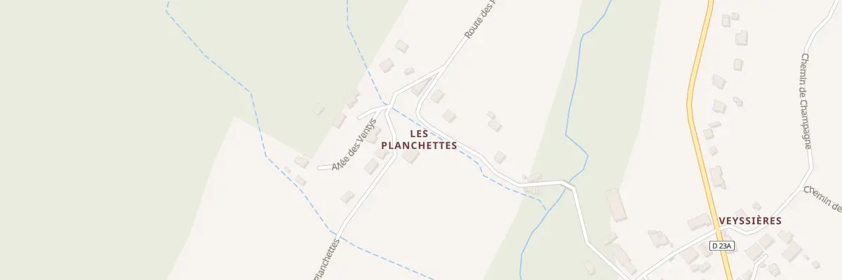 Plan du 5400F Les Planchettes à Cernex