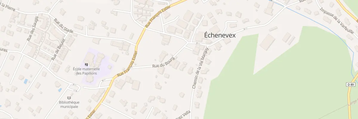 Plan du 124 Rue du Bourg à Échenevex