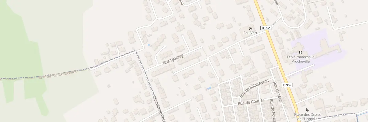 Plan du 8 Rue Lyautey à Pont-à-Mousson