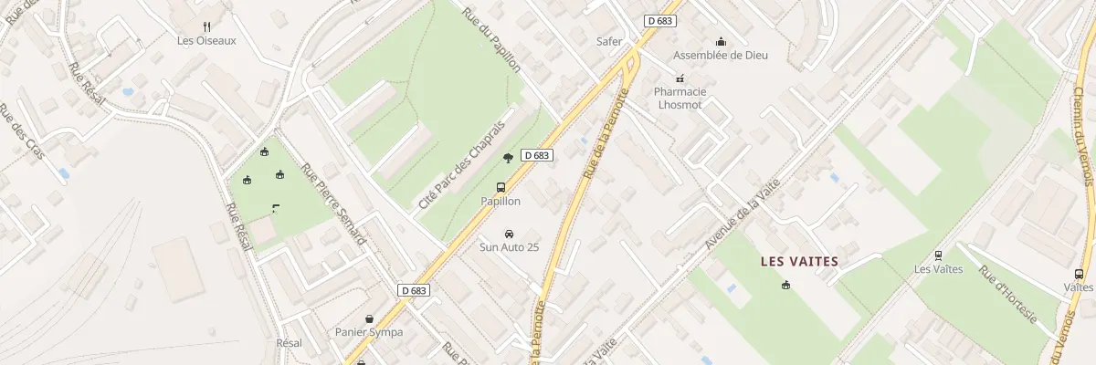 Plan du 108 Rue de Belfort à Besançon