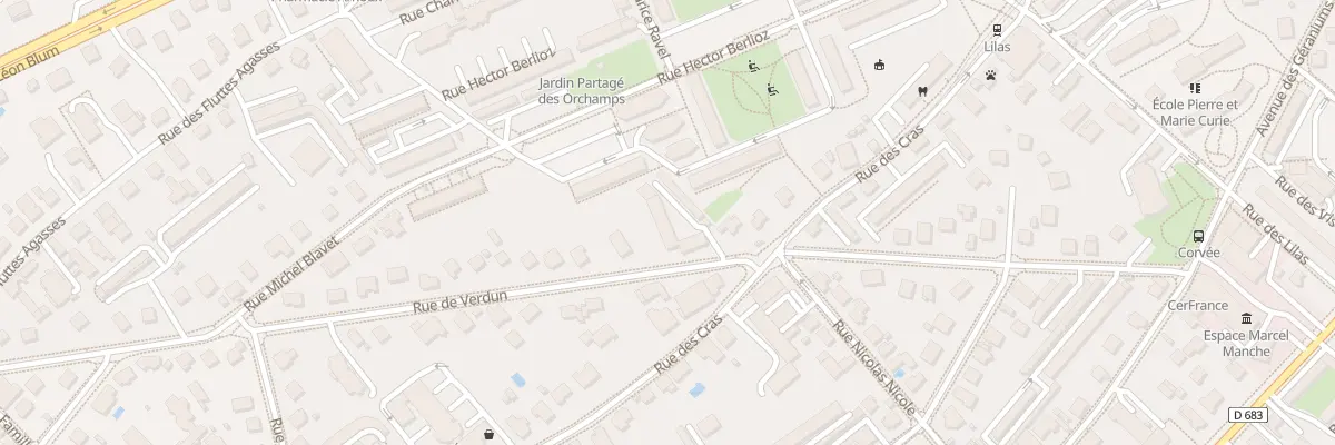 Plan du 2 Rue de Verdun à Besançon