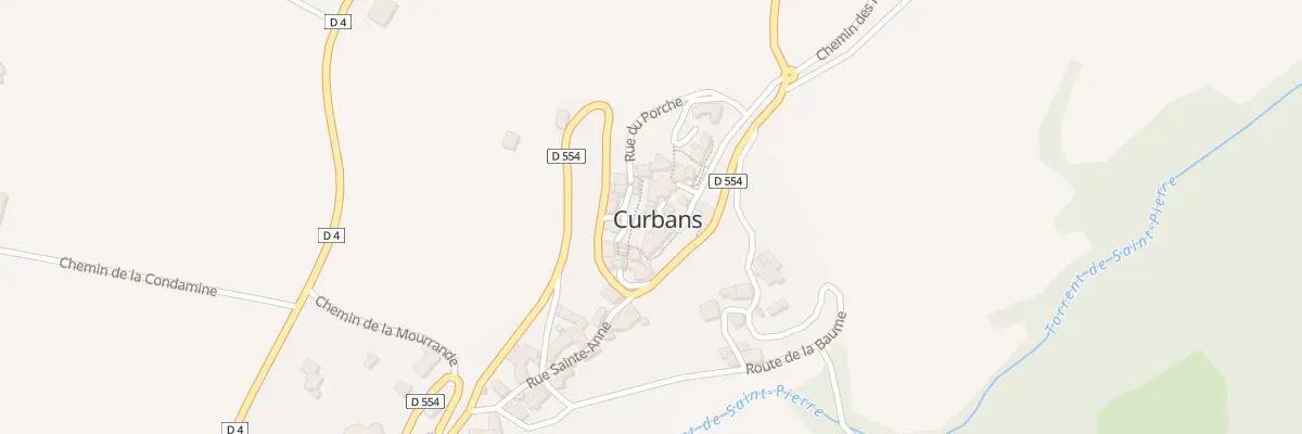 Plan du 23 Pl du Village à Curbans