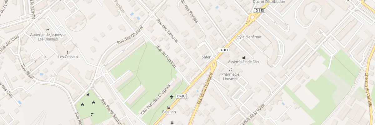 Plan du 1 Rue des Tamaris à Besançon