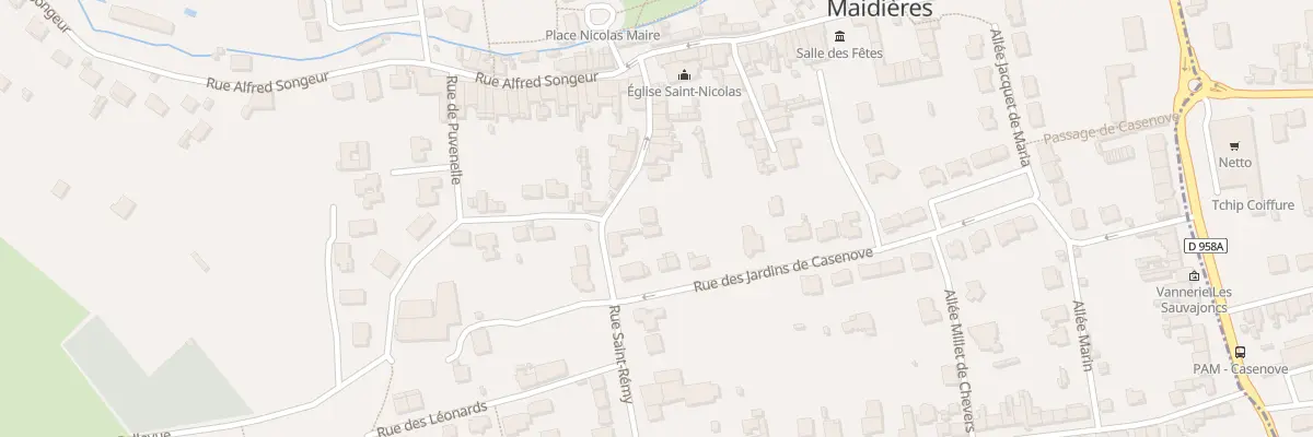 Plan du 17 Rue Saint Remy à Maidières