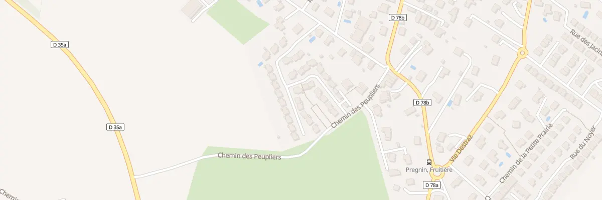 Plan du 74 Che des Vergers à Saint-Genis-Pouilly